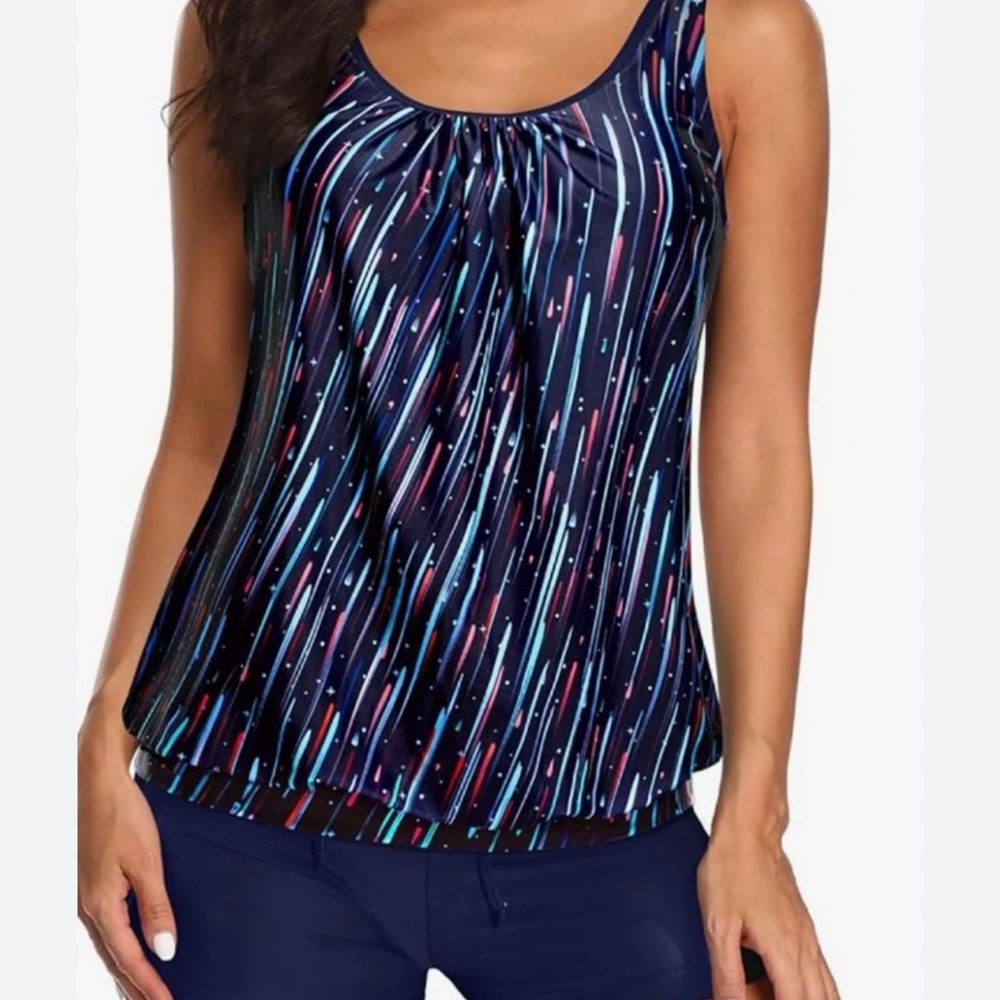 Aqua Eve women’s Swim set tankini with Shorts size XL